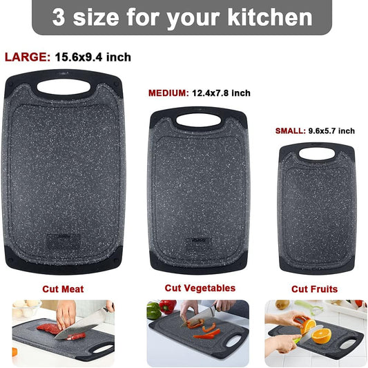 Purilite Select 3-Piece Cutting Board Set