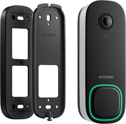 ecobee Smart Video Doorbell Camera (Wired) - with Industry Leading HD Camera, ecobee Smart Security, Night Vision, Person and Package Sensors, 2-Way Talk, and Video & Snapshot Recording