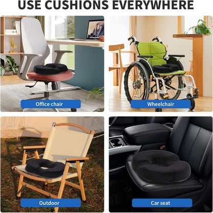Gel Lumbar Support for Office Chair Back Support for Lower Back Pain Relief Cooling Chair Back Support Cushion Improves Posture Back Rest Memory Foam Back Support Pillow for Gaming Chair, Driving Seat