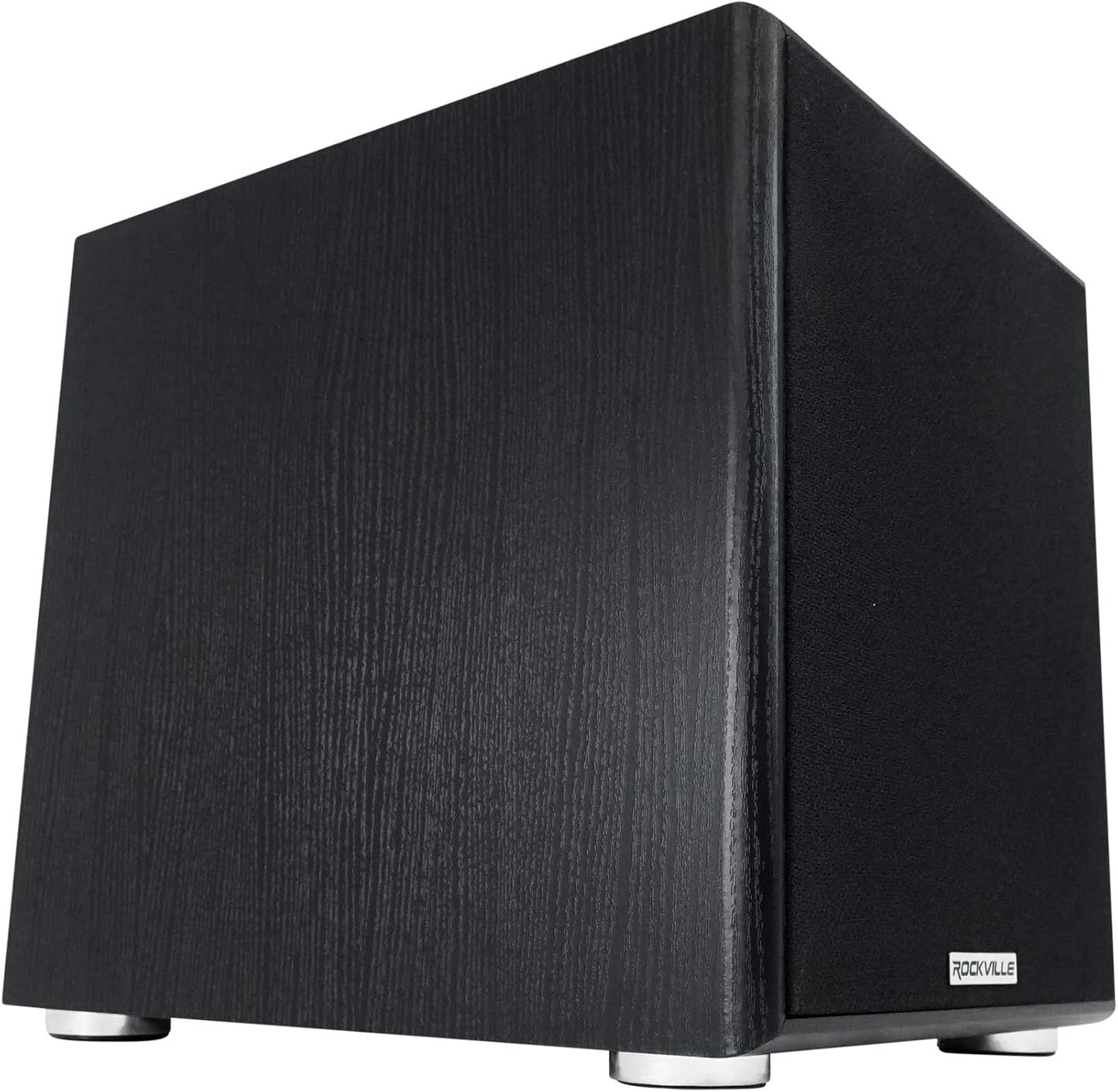 Rockville Rock Shaker 10" Inch Black 600w Powered Home Theater Subwoofer Sub