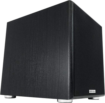 Rockville Rock Shaker 10" Inch Black 600w Powered Home Theater Subwoofer Sub