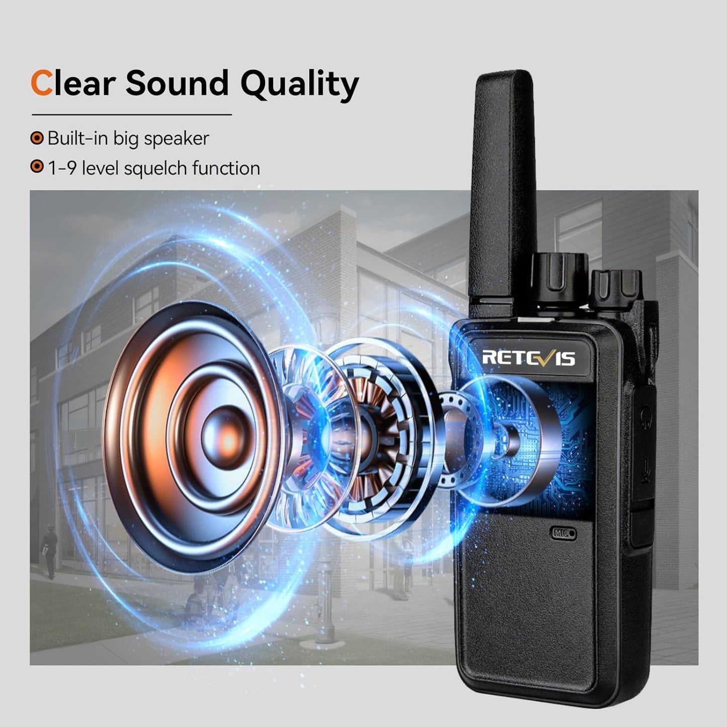 Retevis RT68H 2 Way Radios Long Range with 10 Way Charger,Walkie Talkies Rechargeable for Adults,Easier Charging,Easier Management,LED Display, Keypad Lock,Hands Free Compact Walkie Talkie (10 Pack)