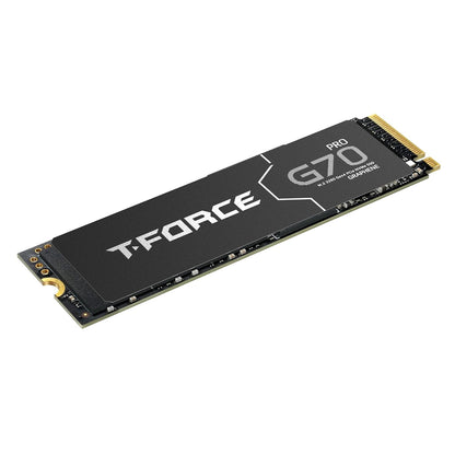 TEAMGROUP T-Force G70 PRO Graphene Heatsink 2TB DRAM SLC Cache 3D TLC NAND NVMe InnoGrit PCIe Gen4x4 M.2 2280 Gaming Internal SSD Works with PS5 Read/Write 7400/6800 MB/s TM8FFH002T0C129