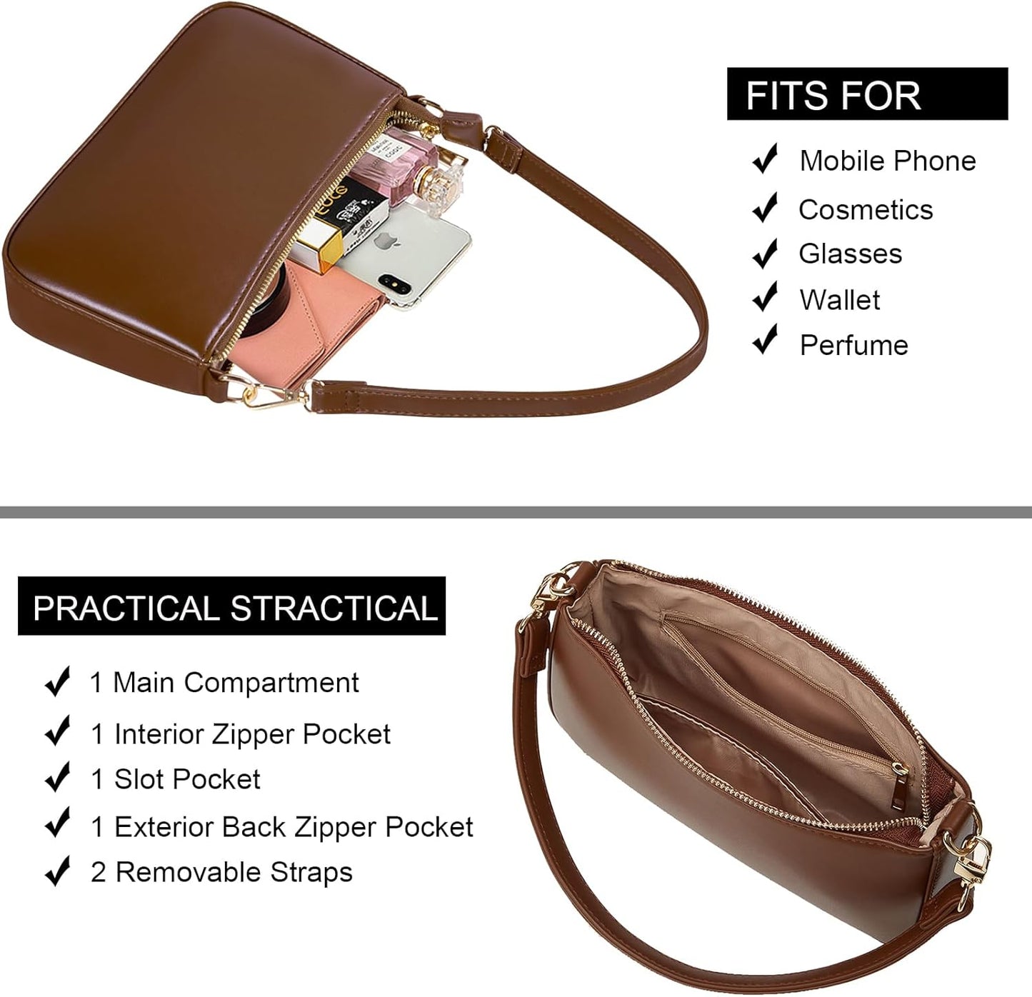 Purilite Select Vegan Leather Crossbody Bag
