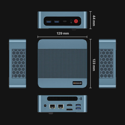 BOSGAME Mini PC P2 Pro, Intel i9-12900H (14C/20T,up to 5GHz) 32GB DDR5 RAM 1TB PCIe Gen 4 NVMe SSD Mini PC, 1x Thunderbolt 4 Port, 2X 2.5G LAN Ports,4K Triple Display, WiFi 6E, Bluetooth 5.2