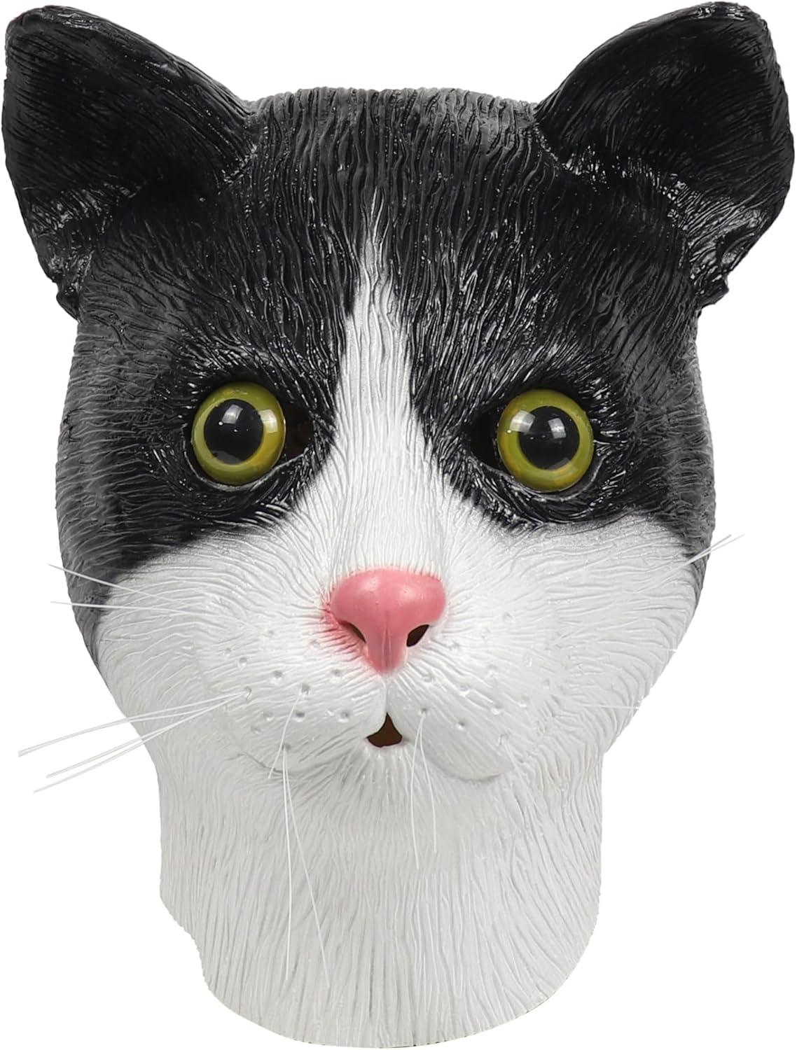 SANZHIGOU Cat Mask Novelty Cute Cat Animal Mask for Costume Party Props Latex Full Head Mask