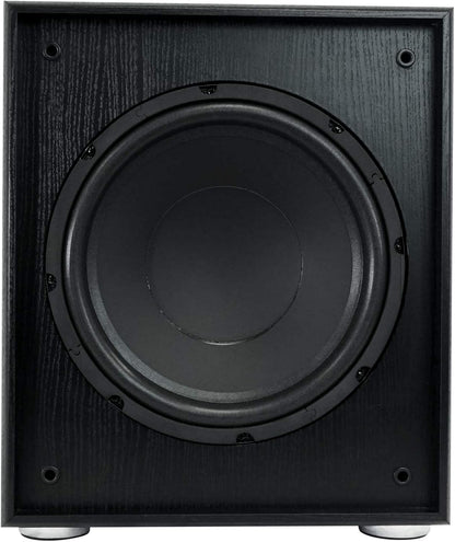Rockville Rock Shaker 10" Inch Black 600w Powered Home Theater Subwoofer Sub
