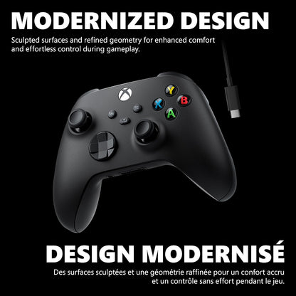 XBOX Core Wireless Gaming Controller + USB-C Cable for Series X|S, One, Windows PC, Android, and iOS