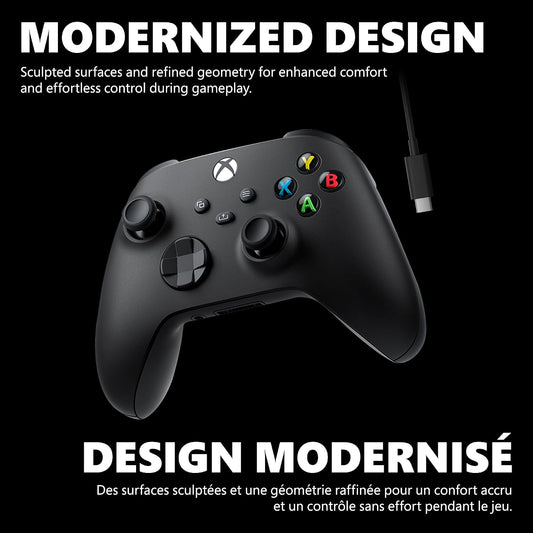 XBOX Core Wireless Gaming Controller + USB-C Cable for Series X|S, One, Windows PC, Android, and iOS