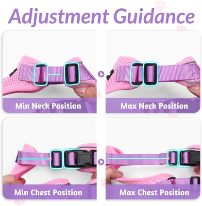 rabbitgoo Cat Harness and Leash for Walking, Escape Proof Soft Adjustable Vest Harnesses for Small Medium Cats, Easy Control Breathable Reflective Strips Jacket, XS, Black