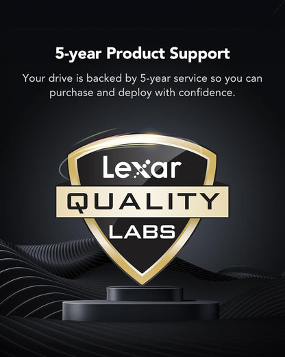 Lexar EQ790 1TB SSD with Heatsink M.2 2280 PCIe Gen4x4 NVMe 1.4, Blazing Speeds Up to 7000MB/s Read 5000MB/s Write for Intense Workloads & PS5 PC Gaming, High Performance Internal Solid State Drive