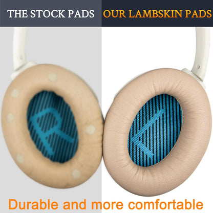 SoloWIT Earpads Cushions for Bose Headphones, Replacement Ear Pads for Bose QuietComfort 15 QC15 QC25 QC2 QC35/Ae2 Ae2i Ae2w/SoundTrue & SoundLink Around-Ear Series - QC25 PL Black&Blue