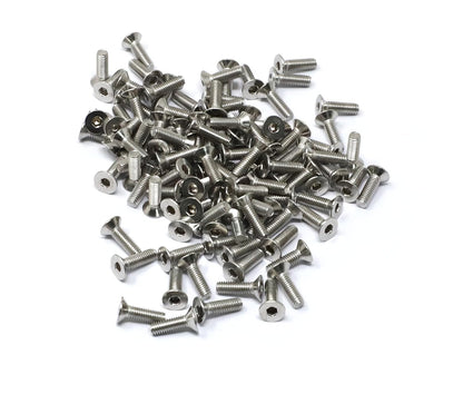 iexcell 5 Pcs M8 x 80mm Thread Pitch 1.25 mm Stainless Steel 304 Hex Socket Flat Head Cap Screws Bolts Kit