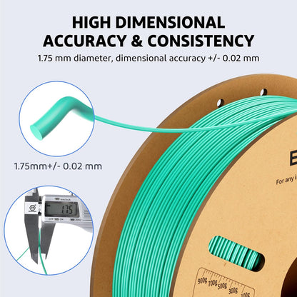 ELEGOO PLA+ Filament 1.75mm Black 4KG, PLA Plus 3D Printer Filament, Dimensional Accuracy +/- 0.02 mm, Tough & High Strength, Fit for Most FDM Printers(1KG/Spool, 2.2 lbs)