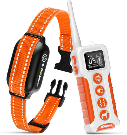 DOGLinsen No Shock Dog Training Collar with Remote 3300ft Range, Vibrating Dog Collar, Vibration Collar for Small Medium Large Dogs, 9 Style Tones and Vibration Collar