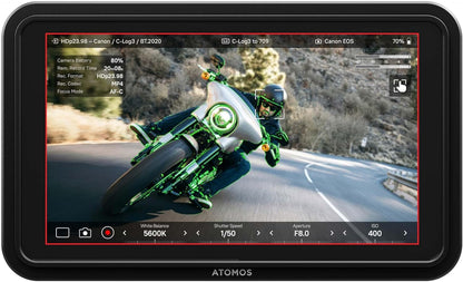 Atomos Shinobi II 5.2" HDMI HDR Monitor – 1500-nit Bright Touchscreen, 4K HDMI Input, AtomHDR, USB-C Power & Camera Control