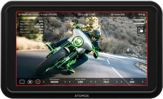 Atomos Shinobi II 5.2" HDMI HDR Monitor – 1500-nit Bright Touchscreen, 4K HDMI Input, AtomHDR, USB-C Power & Camera Control