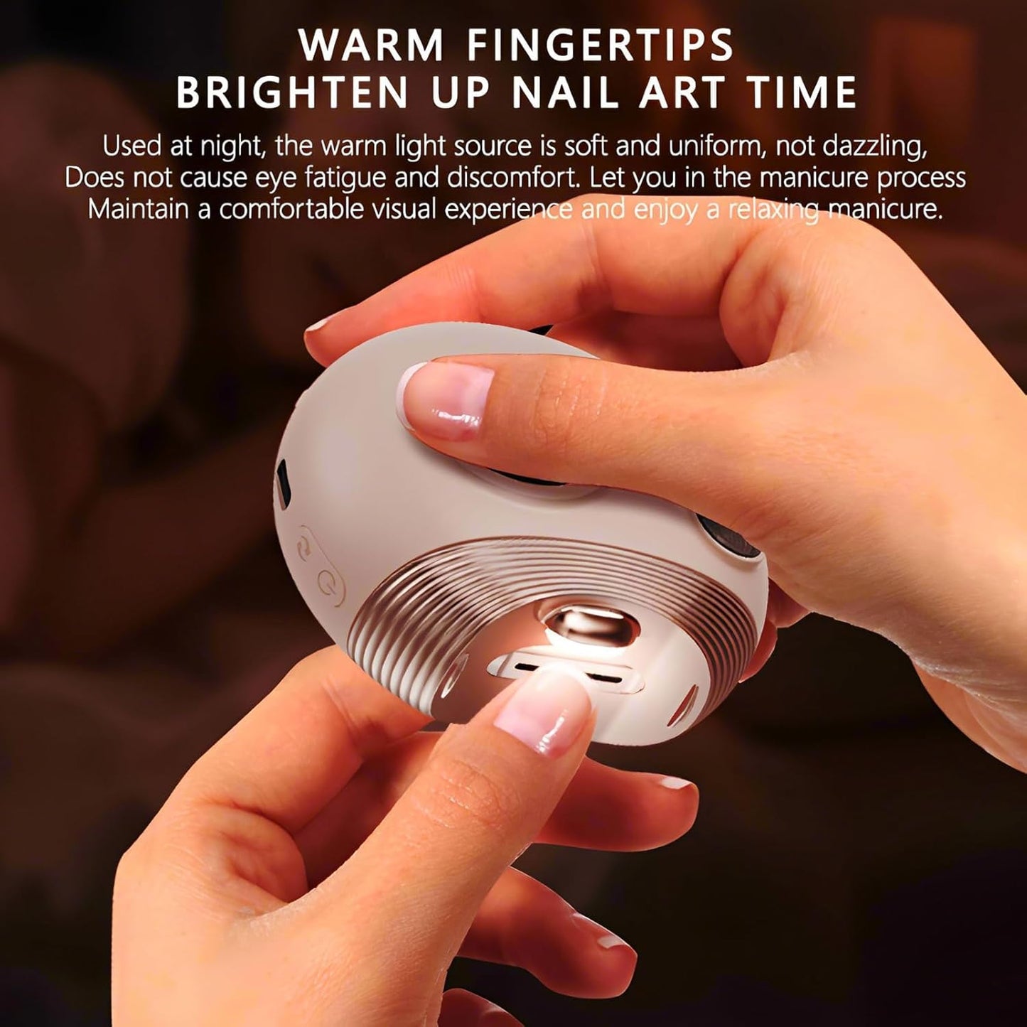 Electric Nail Clippers Upgraded 3 in 1, Rechargeable Automatic Nail Trimmer with Polishing,Dust Storage,LED Light & UV Lamp Nail Care Set