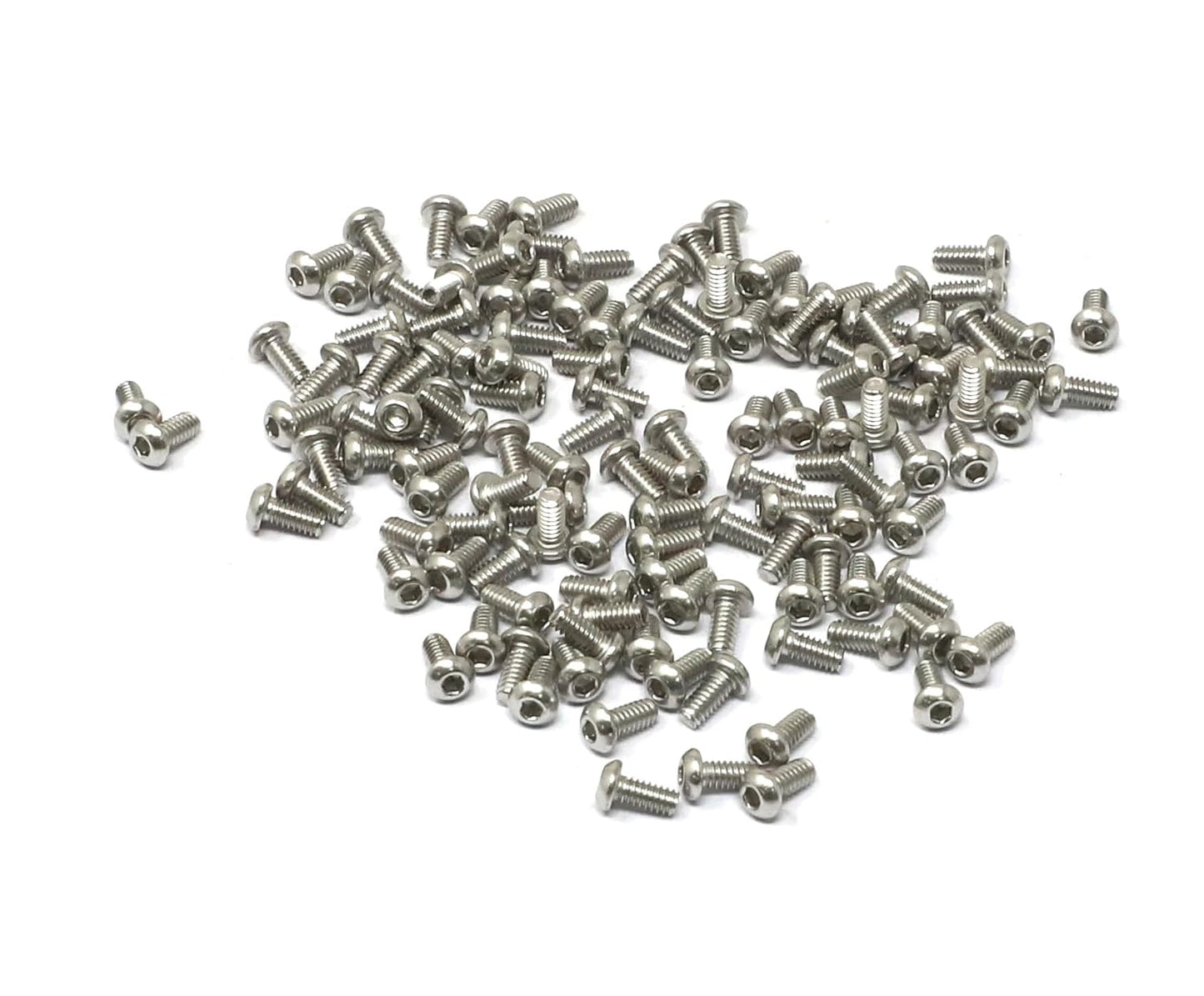 iexcell 50 Pcs M6 x 20mm Thread Pitch 1 mm Stainless Steel 304 Hex Socket Button Head Cap Screws Bolts Kit