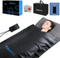 Portable Infrared Sauna Blanket for Home Use – Full Body Detox & Relaxation | 113-176℉ Adjustable Temperature | 6 ft x 2.65 ft, Far Infrared Stress Relief Heated PU Sauna Bag for Body Recovery