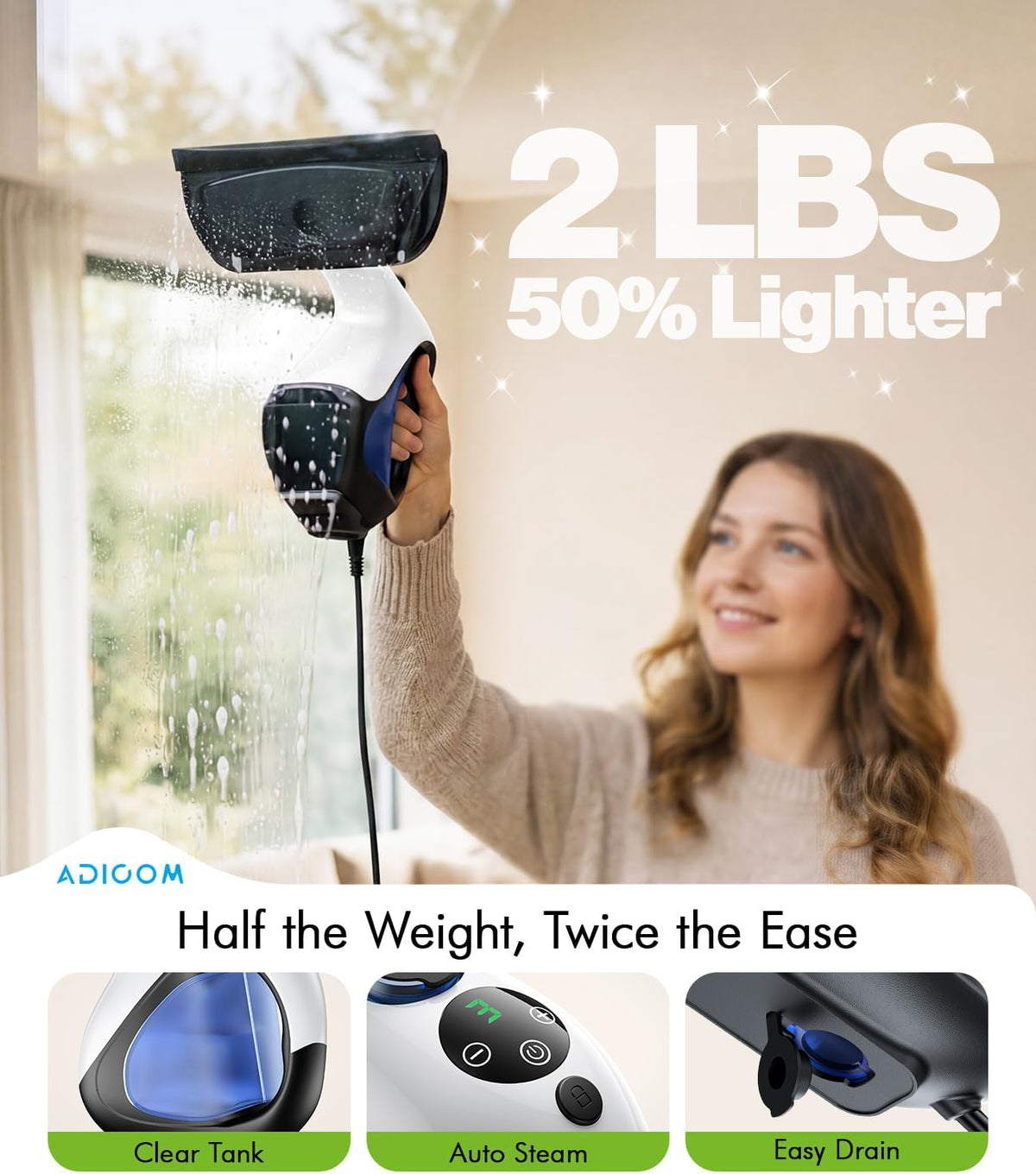 Handheld Steam Cleaner for Home Cleaning 3s Instant Heat-Up No Need to Wait
