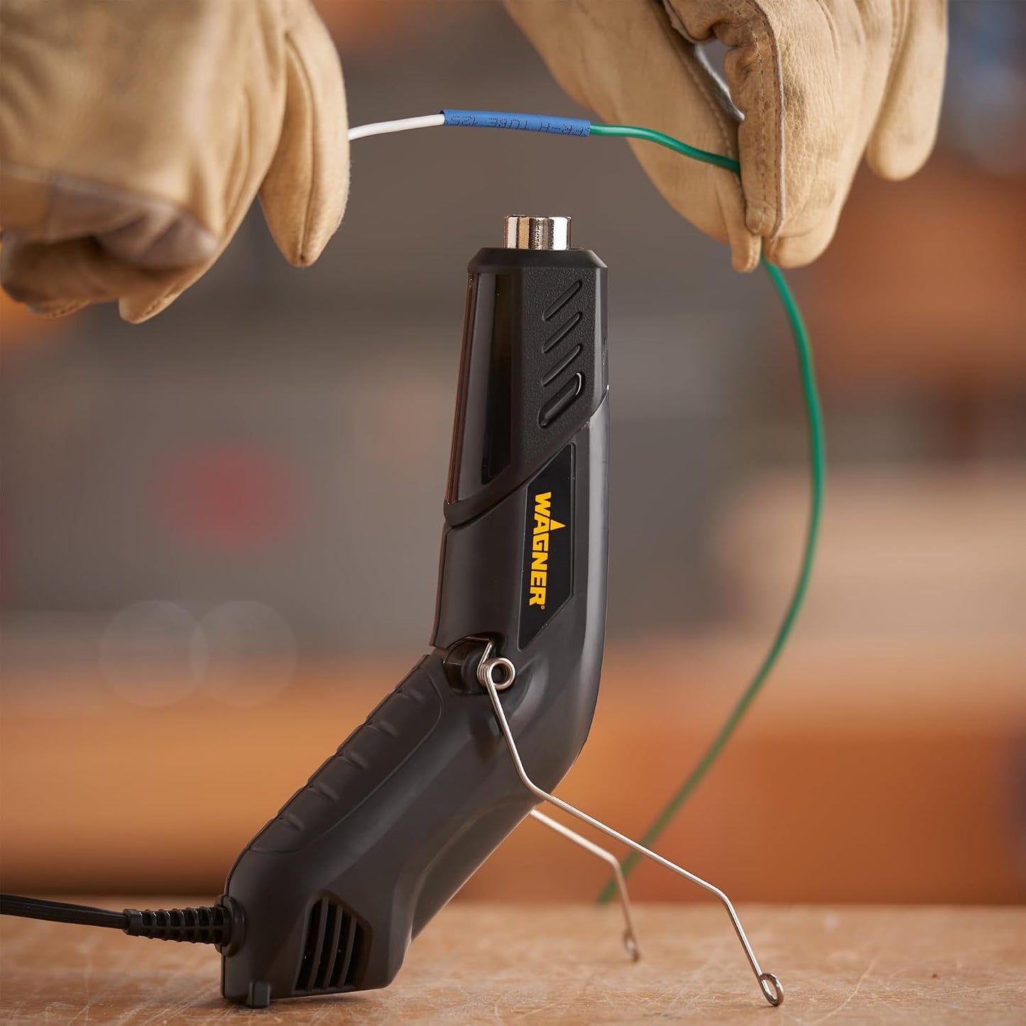 Wagner Spraytech 0503038 Redesigned HT400, Dual Temperature Hot Air Tool 680 and 450 degrees, Shrink Tubing, Embossing, Craft Projects, sticker removal Heat Gun, Basic pack