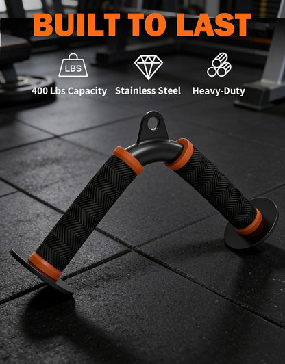 Fitarc Cable Machine Attachment Set for Home Gym, LAT Pulldown & Tricep Pushdown Attachments with D Handle, V Bar, Tricep Rope, Straight Bar, Stirrup Handles, Ankle Strap & Lifting Straps