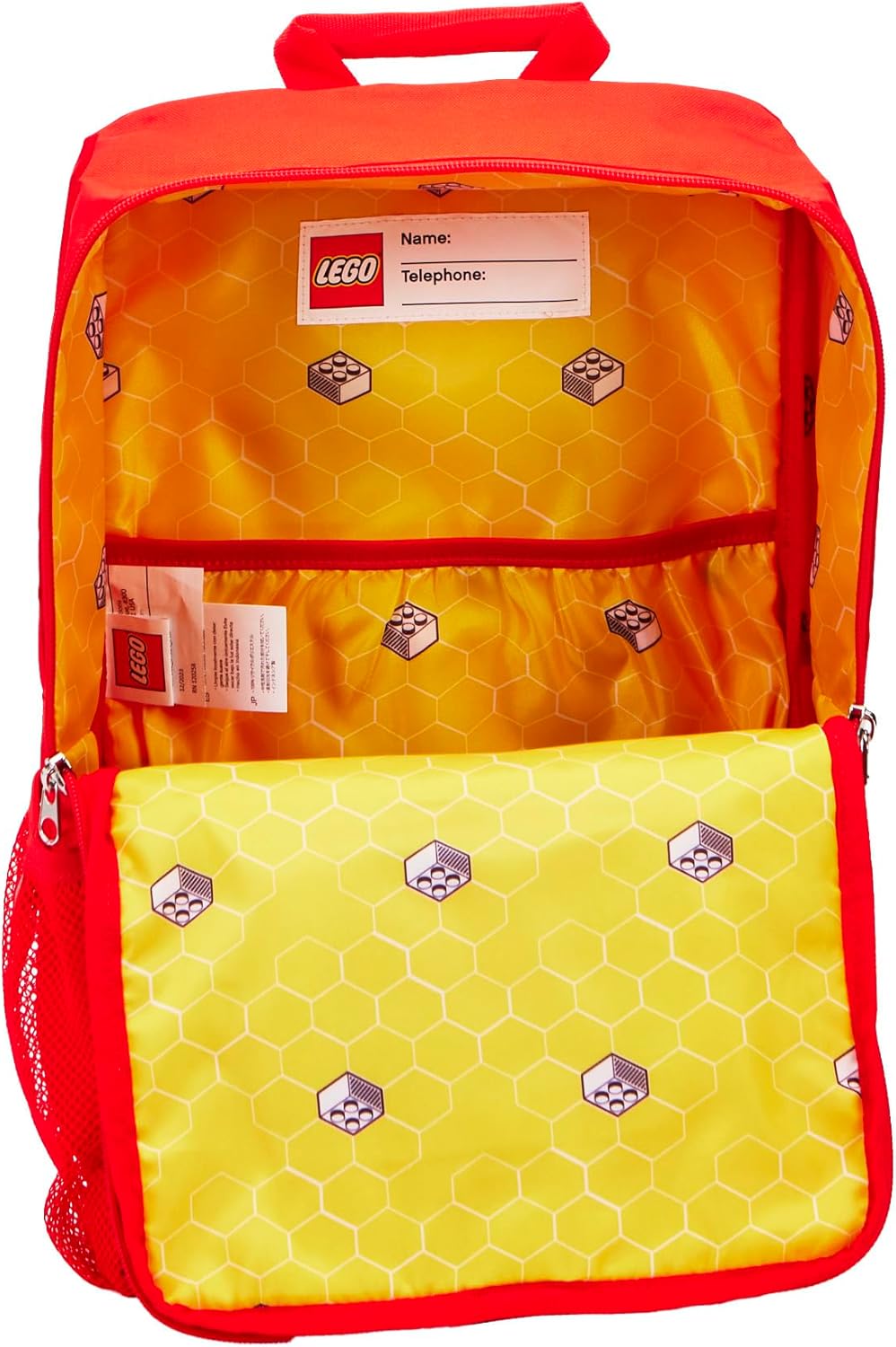 LEGO Lego Brick Backpack-purple Carry-On Luggage, Flame Orange, One Size, Backpack