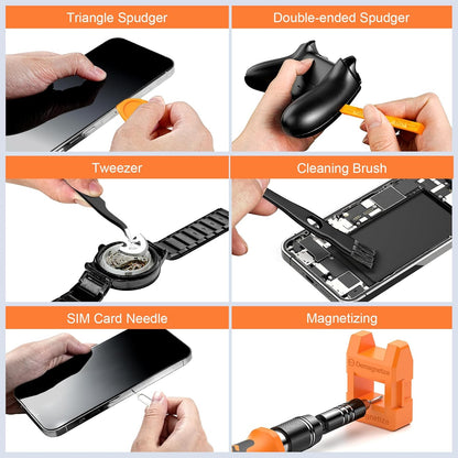 JOREST 117-in-1 Precision Screwdriver Set – Magnetic Mini Repair Tool Kit with Torx & Triwing Bits, Flexible Shaft, Ergonomic Handle - PuriLite