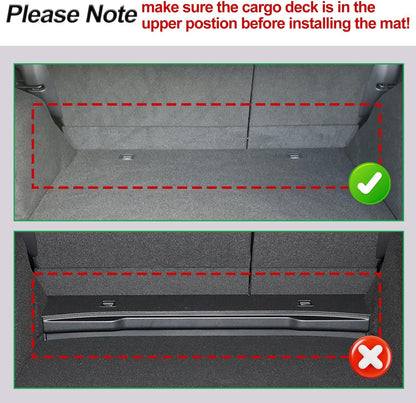 AOMSAZTO Floor Mats & Trunk Mat for 2024 2025 Chevy Equinox EV (Non Fuel),TPE All Weather Protection 2 Rows Car Floor Liners with Cargo Liner for Chevrolet Equinox EV (Non Fuel)