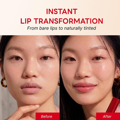 Long-Lasting Lip Stain Set with Peel Off Lip Stain#01 Pink