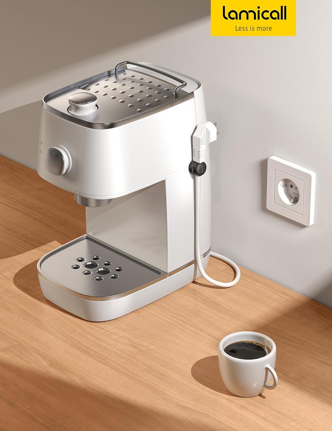 Lamicall Rotatable Cable Organizer Clips 6-Pack – Self-Adhesive Desk Cord Holder with Spring Lock – USB Charger Wire Management - PuriLite