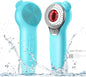 Landmore Silicone Face Scrubber, Waterproof Facial Cleansing Brush with Red Light Thermal Massage, Electric Face Scrubber with Nose Scrubber Exfoliator for Women/Men Deep Cleansing, Power Exfoliating