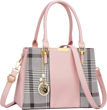 KKXIU Trendy Tote Bag for Women Lightweight Oxford Big Capacity Shoulder Purses and Handbags