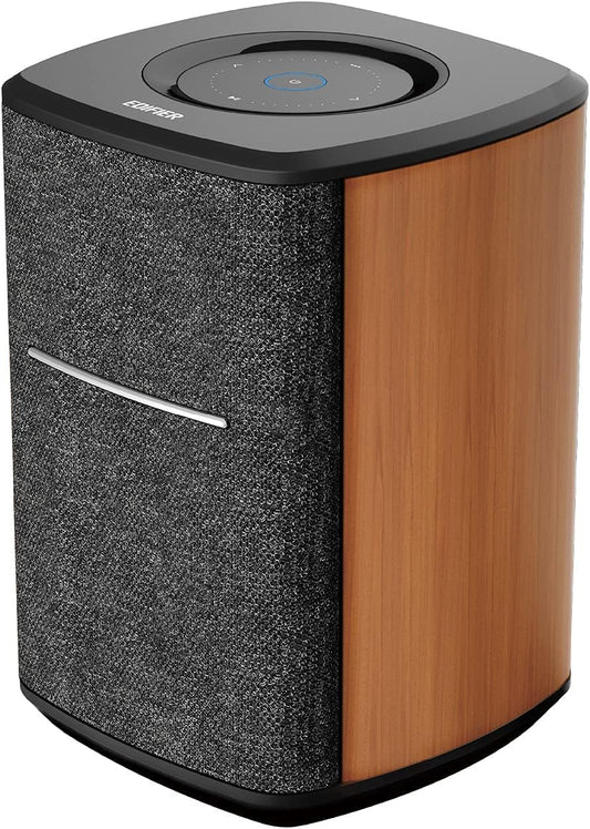 Edifier WiFi Smart Speaker Without Microphone, Works with Alexa, Supports AirPlay 2, Spotify , Tidal Connect, 40W RMS One-Piece Wi-Fi and Bluetooth Sound System, No Mic, MS50A