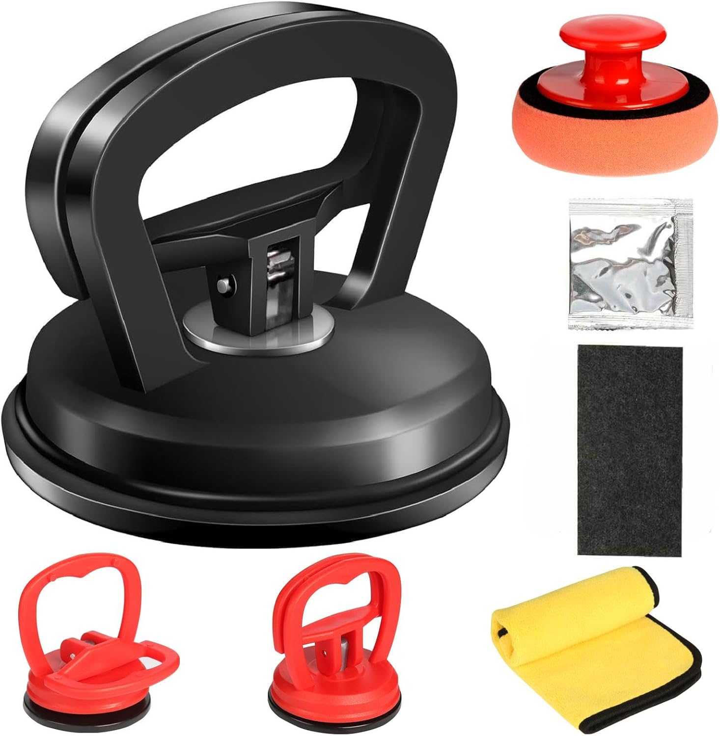 Paintless Dent Puller Repair Kit | Car Dent Puller with Suction Cups | Auto Body Dent Removal Tool Set | Manual Dent Repair Kit for Vehicles | Multi-Purpose Suction Puller - PuriLite
