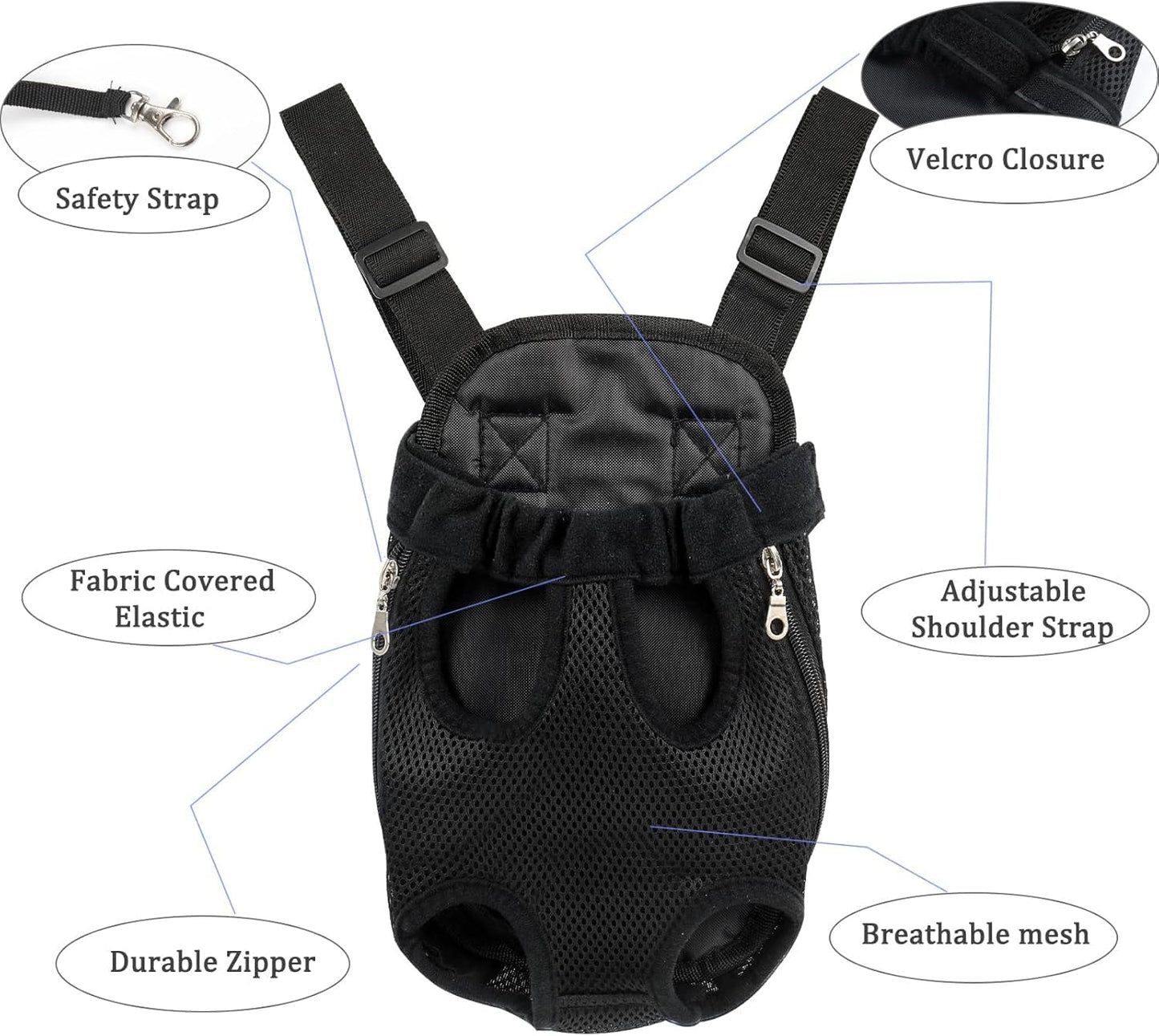 Liahelianx Pet Backpack for Dogs&Cats-Outdoor-Ready Adjustable Chest Straps,Ventilated Mesh Window&Legs-Out Design,Lightweight Travel Backpack for Hiking/Camping (Small to Medium Pets) (Pink)