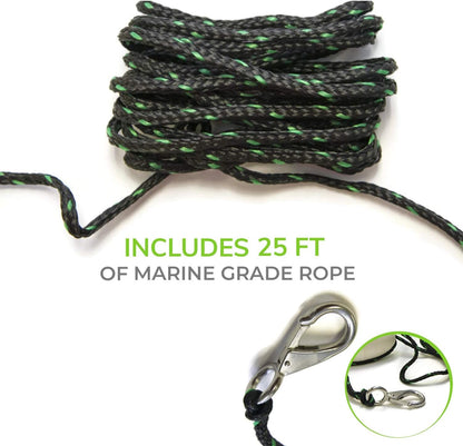 Gradient Fitness Kayak Anchor | Paddle Board Anchor, Small Boat and Canoe Anchors, Jet Ski Anchor, Jetski Accessory, PWC Anchor, Kayak Anchor Kit.