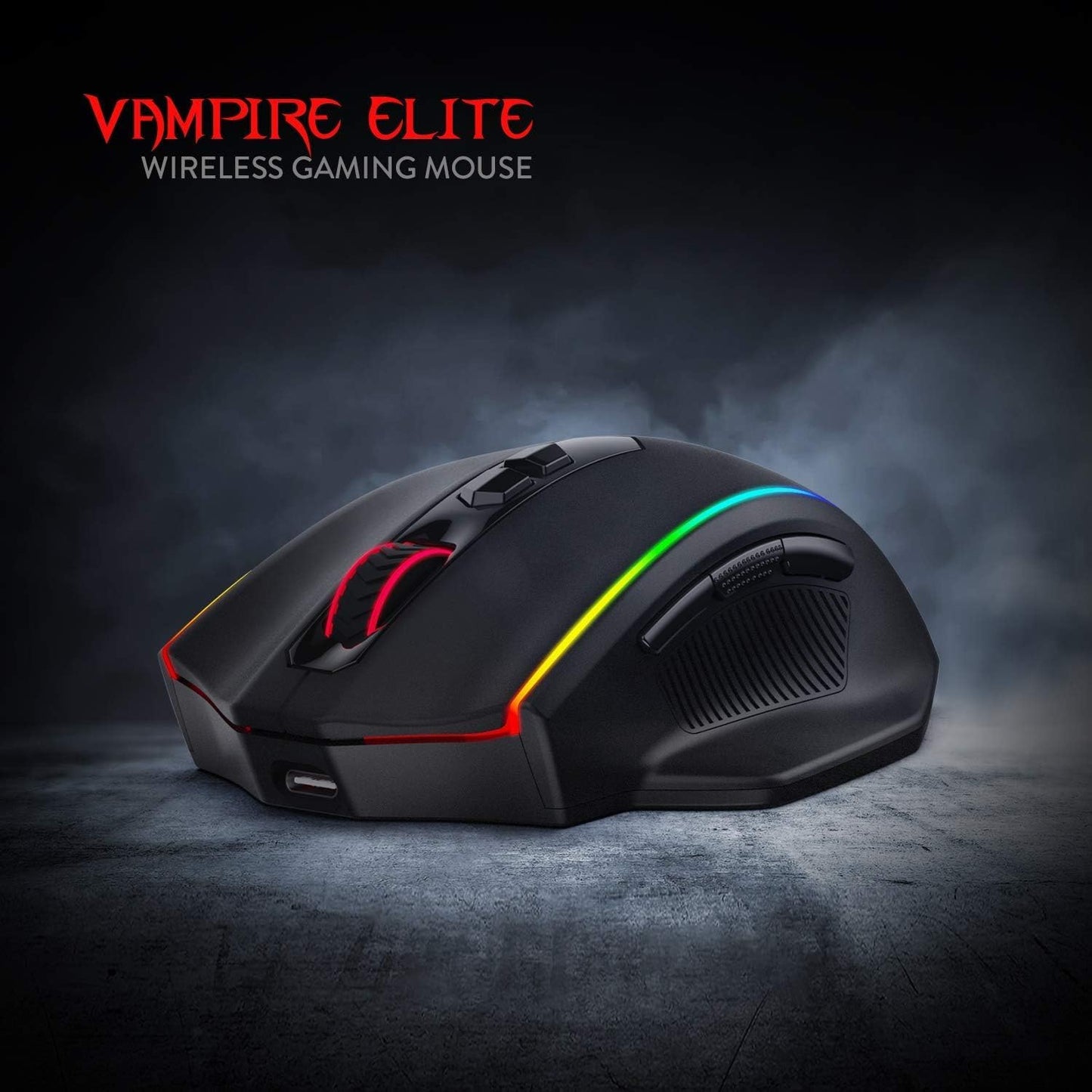 Redragon M686 Wireless Gaming Mouse, 16000 DPI Wired/Wireless Mouse with Professional Sensor, 45-Hour Durable Power Capacity, Customizable Macro and RGB Backlight for PC/Mac/Laptop