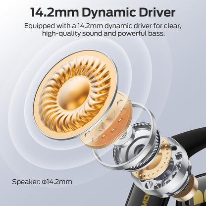 Monster Open Ear AC326 Headphones, Bluetooth 6.0 Wireless Earbuds with Dual-Mic Clear Calls, Air Conduction Headphones with Ear Hooks, Spatial Audio, Snug Fit, 35H Playtime, IPX5 for Sports, Black