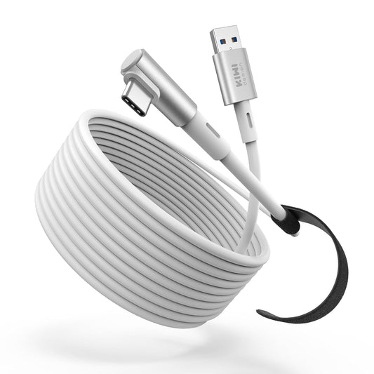 KIWI design 16FT Link Cable Compatible with Oculus/Meta Quest 3S Accessories, and Quest 3/2/Pro/Pico 4, USB3.0 Link Cable with 5Gbps Super Speed