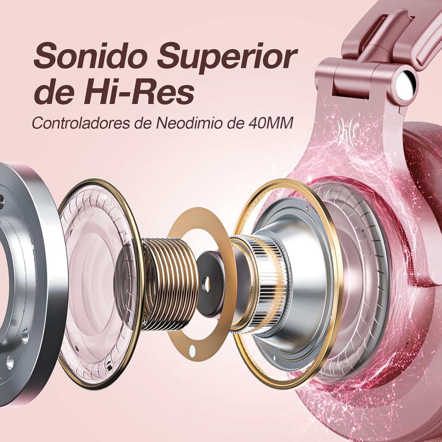 OneOdio A70 Fusion Bluetooth Over Ear Headphones with 72H Playtime, Studio DJ Headphones with Share-Port, Wired and Wireless Recording Headphones with Stereo Sound for Electric Drum Piano Guitar AMP