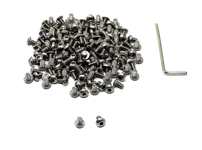 iexcell 50 Pcs M6 x 20mm Thread Pitch 1 mm Stainless Steel 304 Hex Socket Button Head Cap Screws Bolts Kit