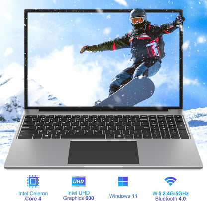 jumper Laptop, 16 Inch FHD IPS 1200p Screen, Quad Core CPU, 4GB LPDDR4 RAM 128GB ROM, Office 365 1-Year Subscription, Windows 11 Computer with Numeric Keypad, 4 Stereo Speakers, WiFi.