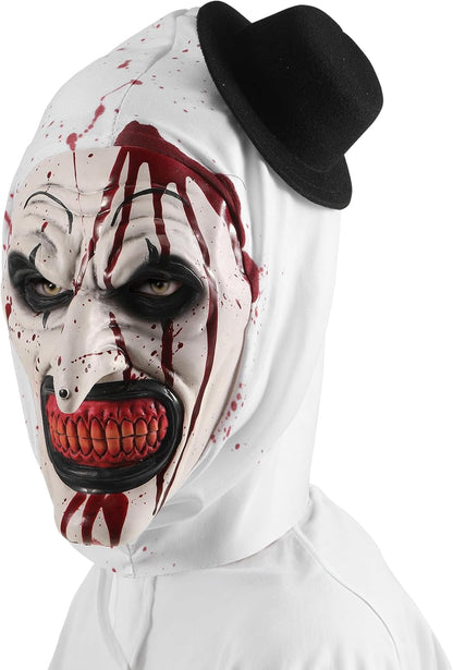 Scary Halloween Mask,Scariest Clown Mask for Adults, Comfortable Breathable Latex Terrifier Mask For Halloween Parties