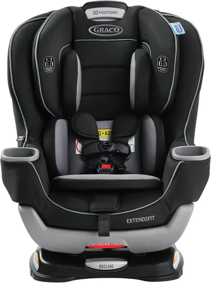 Graco Extend2Fit Convertible Car Seat, 2-in-1 Forward & Rear-Facing Baby Car Seat, 1.8-30 kg (4-65 lb), Titus