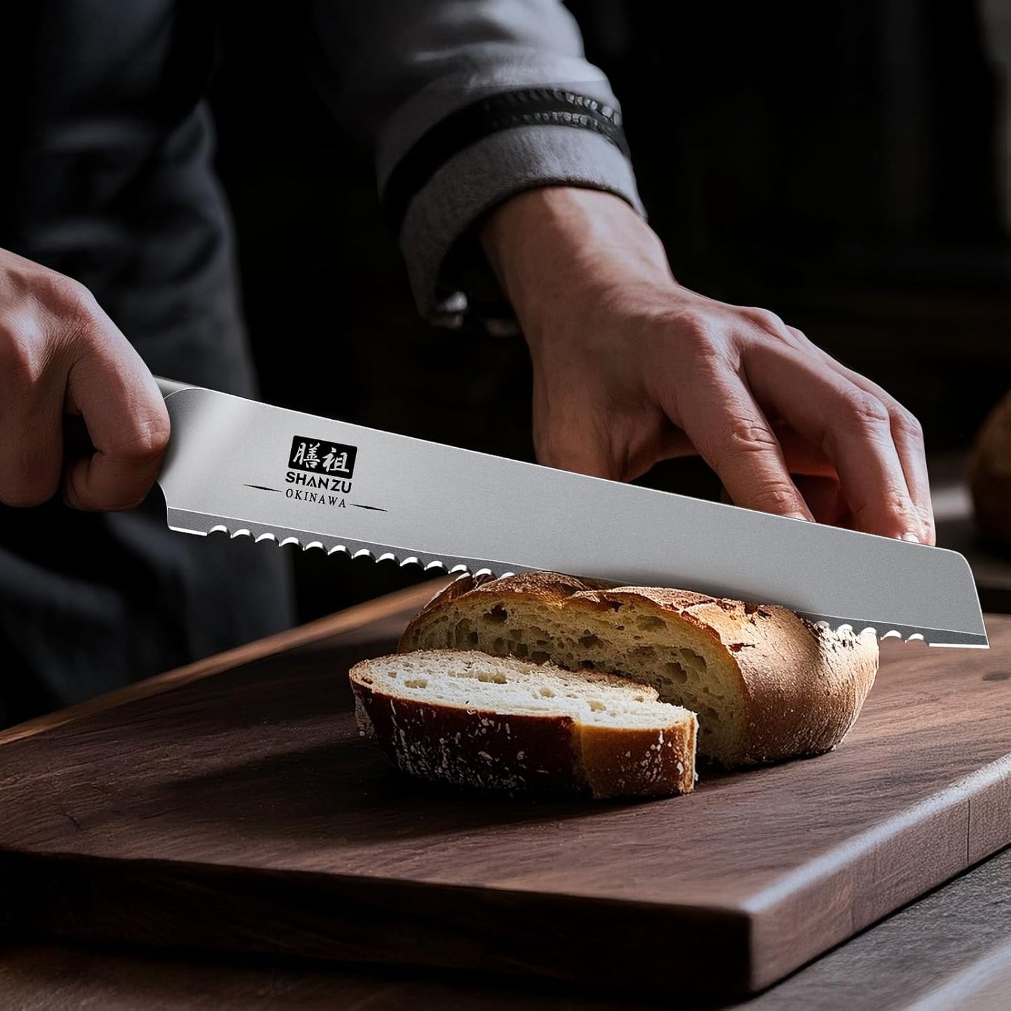 SHAN ZU Fillet Knife 7 inch, Razor Sharp Boning Knife for Meat in 10Cr15Mov Japanese High Carbon Steel Fish Knife, Professional Kitchen with Flexible Blade and Ergonomic Pakkawood Handle