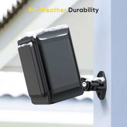 Saiyin Outdoor Indoor Speakers, Marine Grade Mount Speakers, Surround Sound Speakers with Wall Mount Brackets for Boat, Patio, Garage, Home Surround System, One Pair