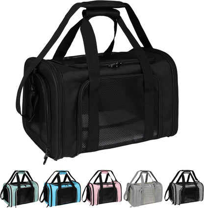 Top tasta Dog Cat Carrier Pet Carriers for Small Medium Large Cats Dogs Carrier Soft Sided Small Puppy Dog Carrier Portable Foldable Airline Approved Dog Cat Travel Carrier Grey Medium