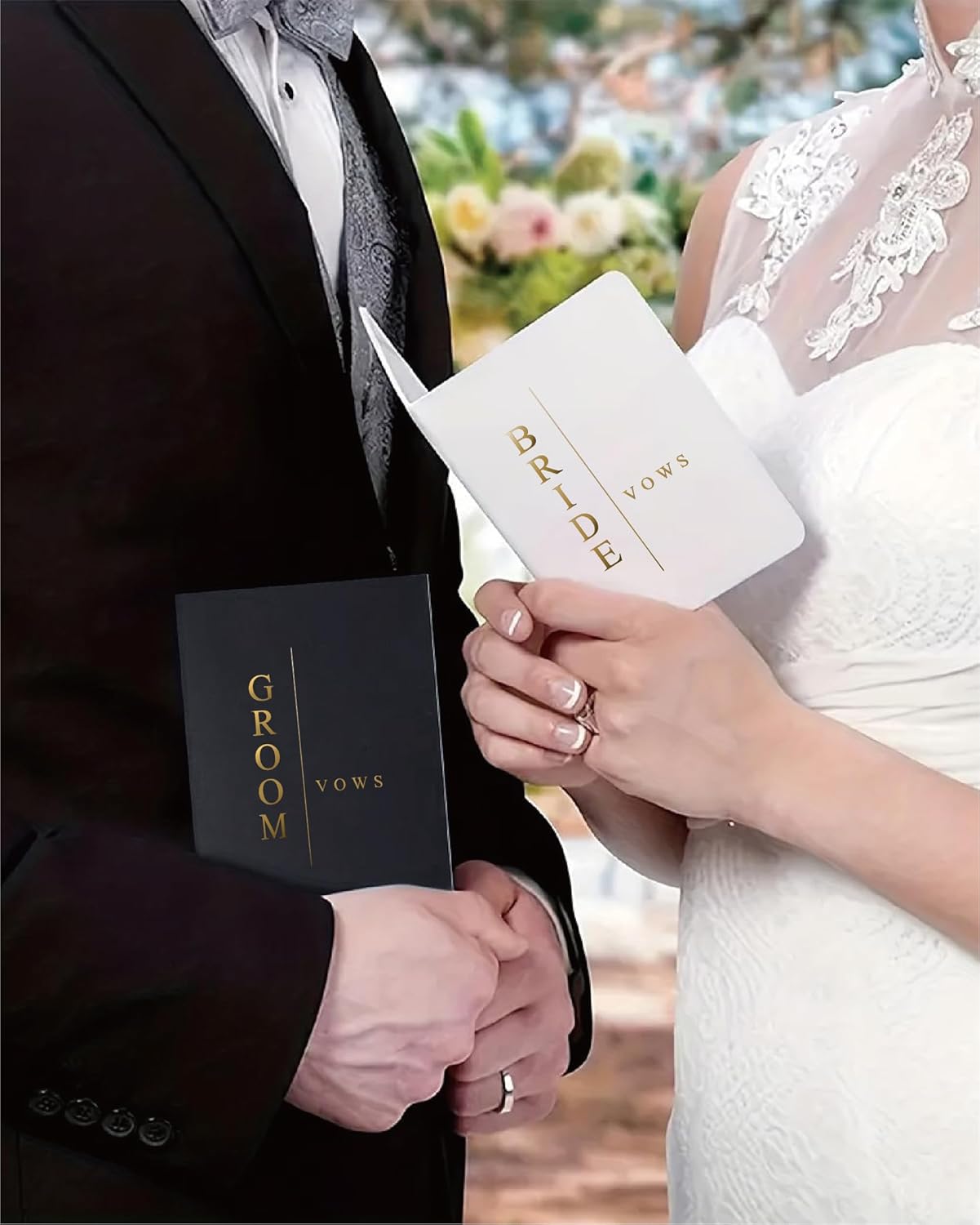 GroomBrideGifts Wedding Vow Book for His and Hers, Soft Touch, Perfectly Sized Bride and Groom Vow Books, Wedding Essentials, Wedding Registry Ideas, His and Hers Gifts